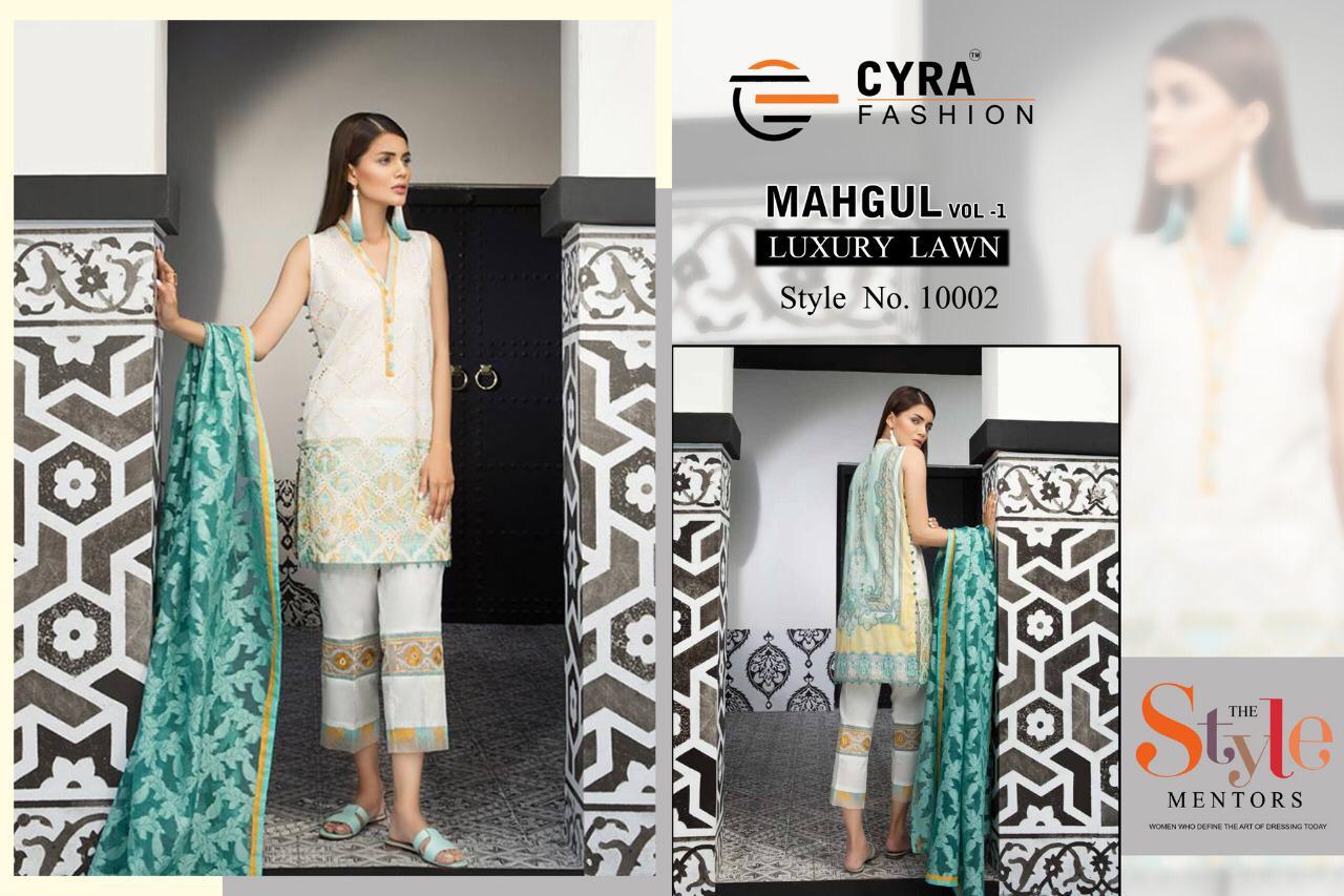 Cyra Fashion Mehgul Luxury Lawn 10002