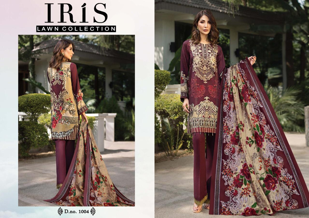 Iris Lawn Collection 1004