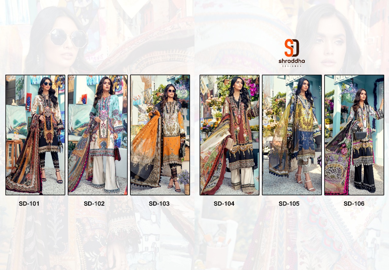 Shraddha Designer Anaya Print Collection SD-101 to SD-106