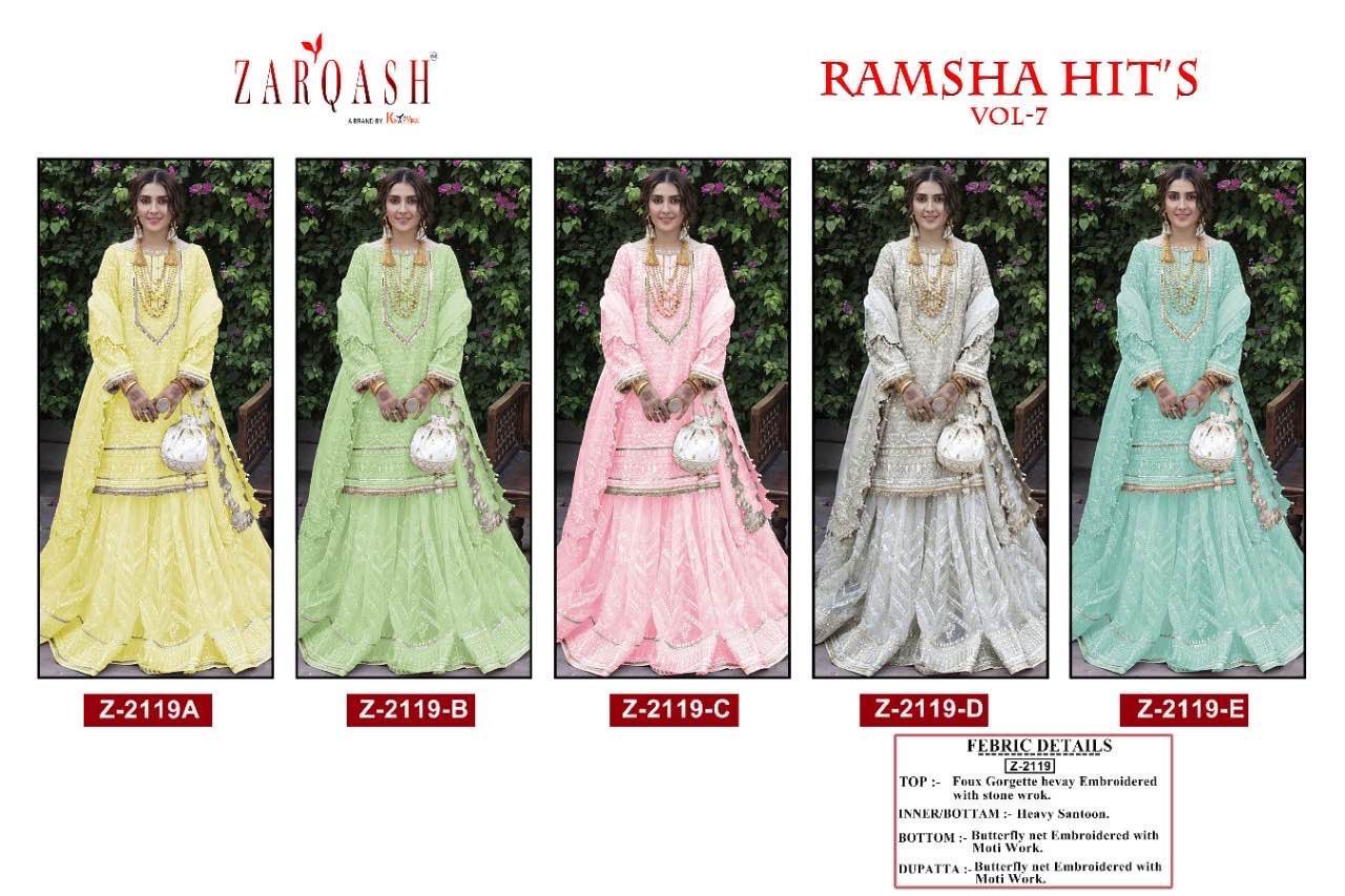 Zarqash Ramsha Hit's Z-2119 Colors 