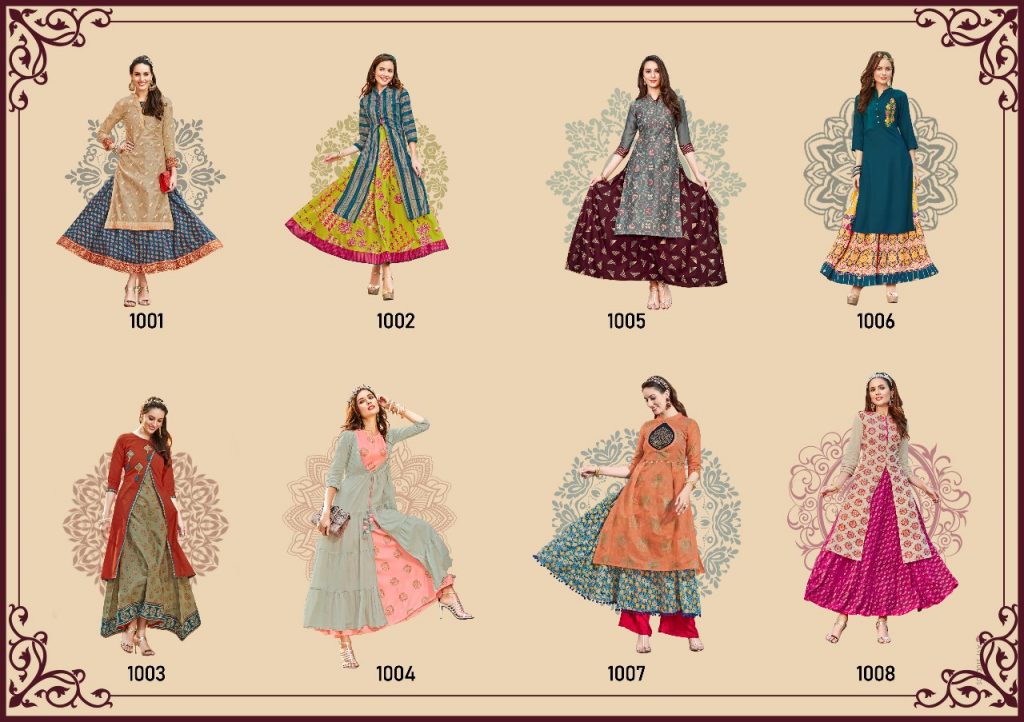 Kajal Style Fashion Vogue 1001-1008