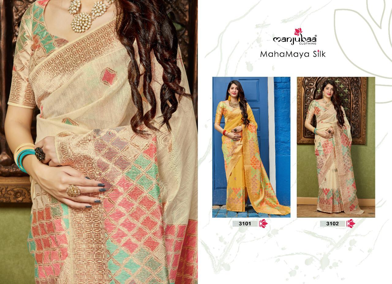 Manjubaa Mahamaya Silk 3101-3102