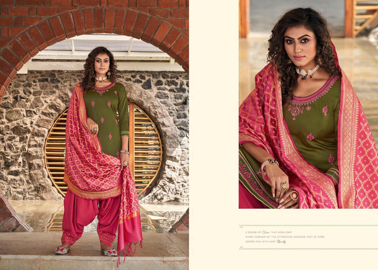 Kessi Fabrics Silk By Patiyala 4003