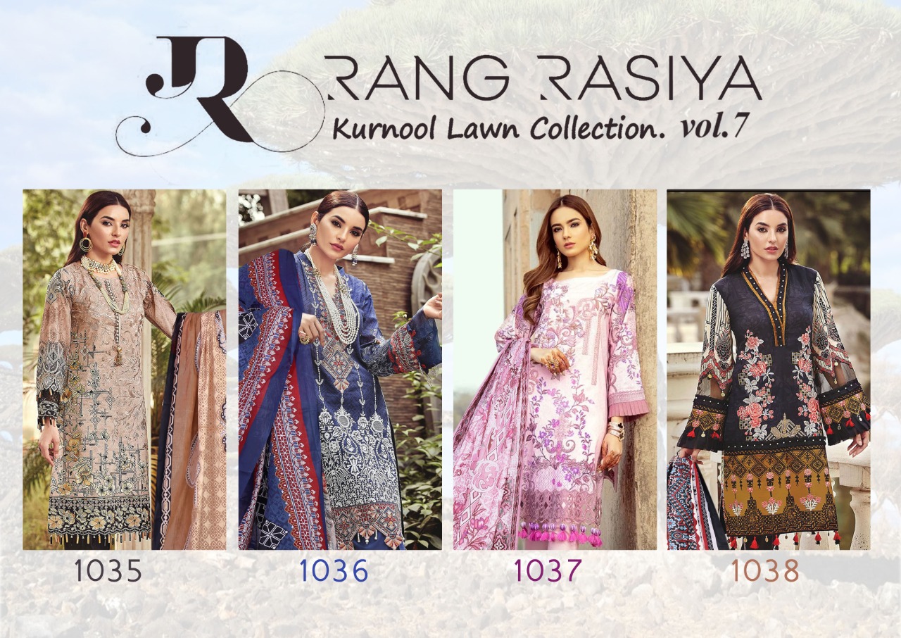 Rang Rasiya Kurnool Lawn Collection 1035-1038