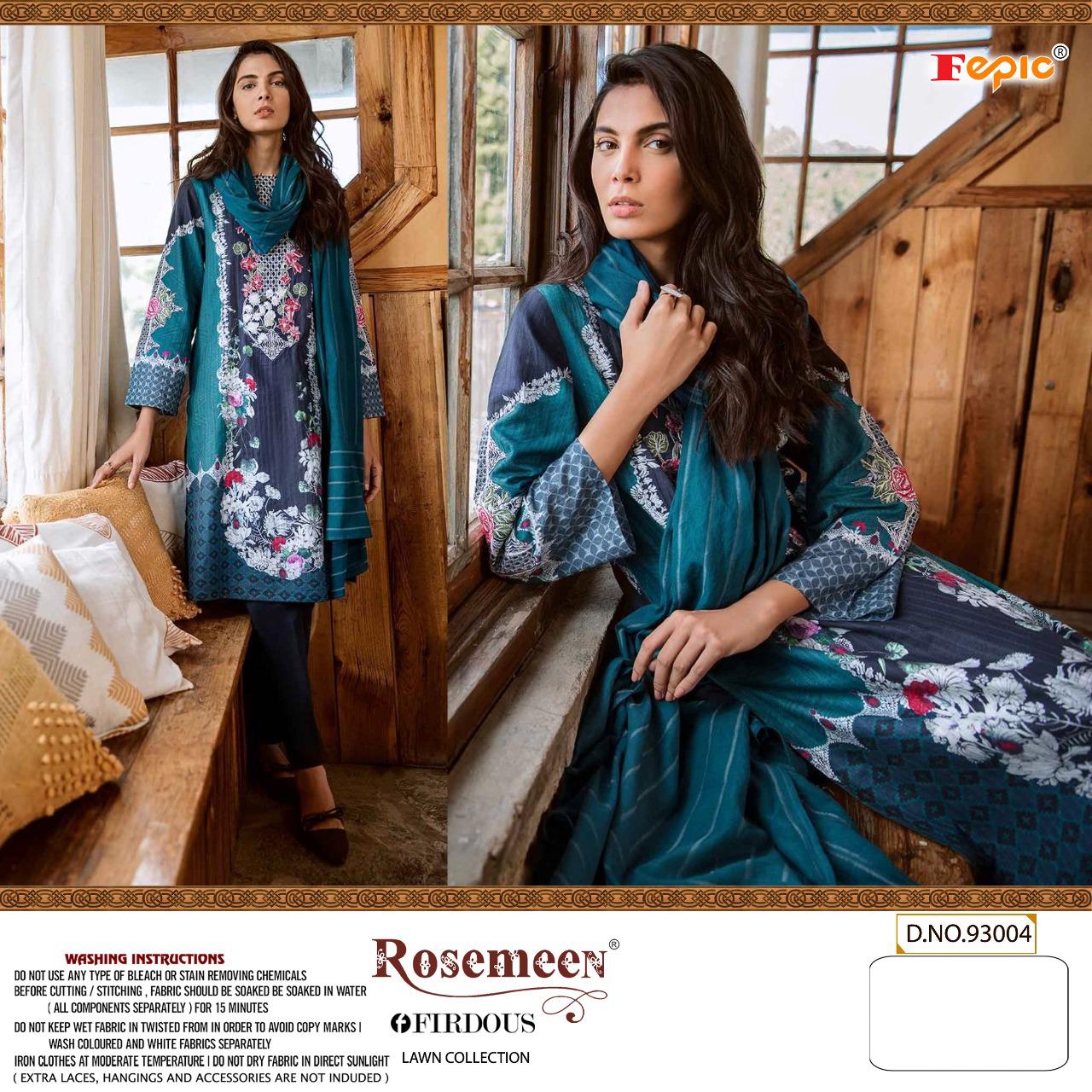 Fepic Rosemeen Firdous Lawn Collection 93004