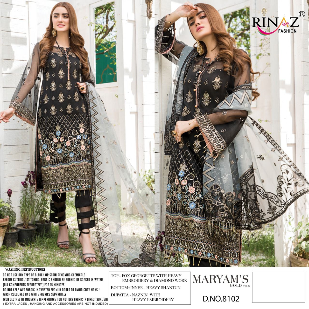 Rinaz Fashion Maryam's Gold 8102