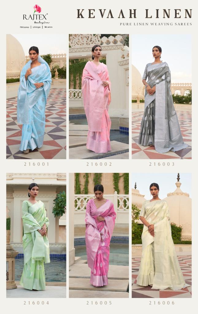 Rajtex Fabrics Kevaah Linen 216001-216006