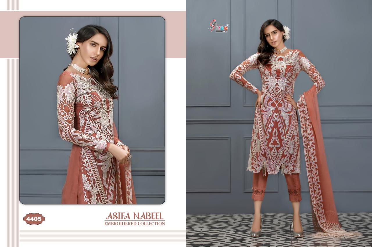 Shree Fabs Asifa Nabeel Embroidered Collection 4405