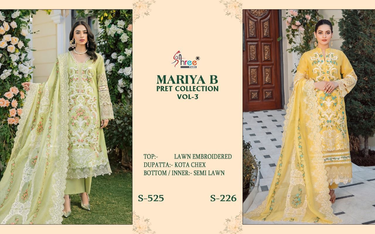 Shree Fab Mariya B Pret Collection S-525 to S-526 
