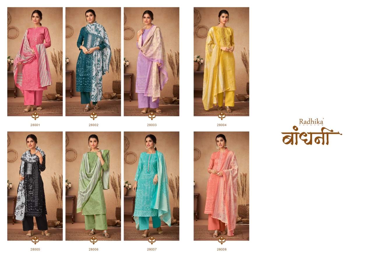 Radhika Fashion Bandhani 28001-28008