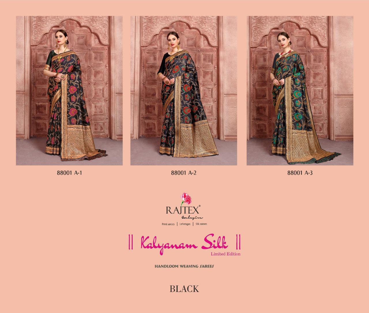 Rajtex Saree Kalyanam Silk 88001 A COLORS