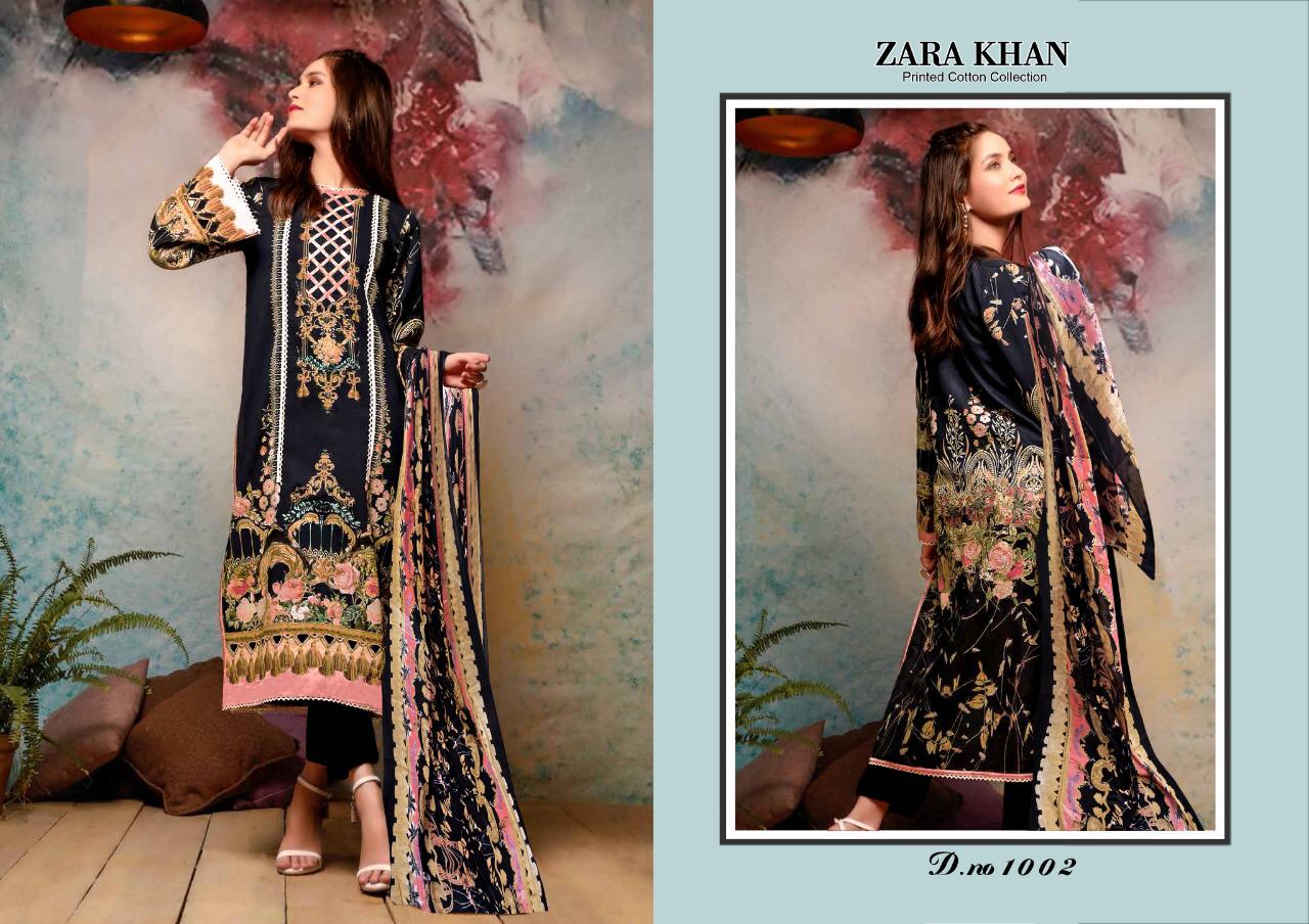 Salman Tex Zara Khan Printed Cotton Collection 1002