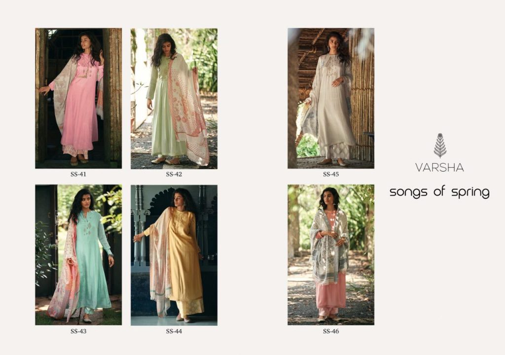 Varsha Fashion Song Of Spring SS-41 to SS-46