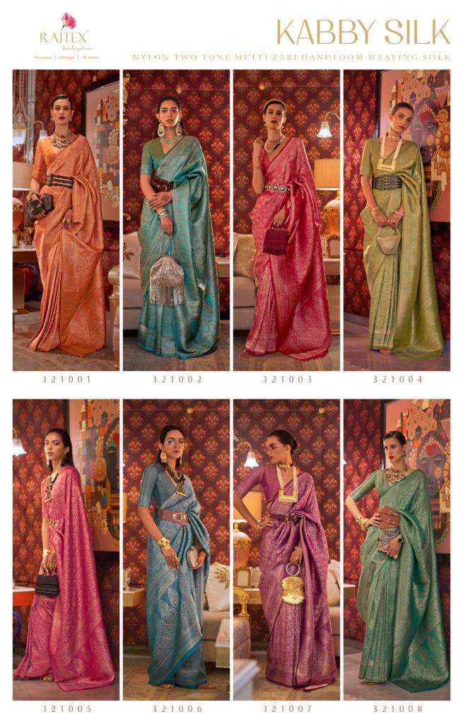 Rajtex Fabrics Kabby Silk 321001-321008