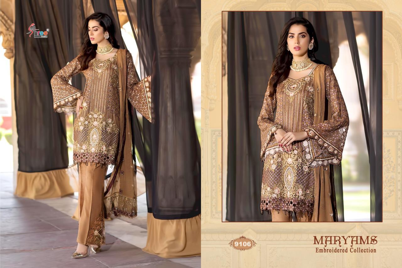 Shree Fabs Maryams Embroidered Collection 9106
