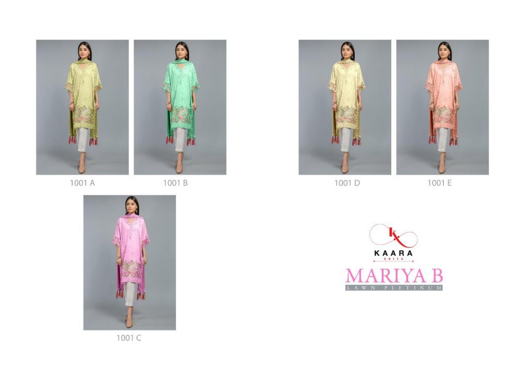 Kaara Suits Mariya B Lawn 1001A-1001E