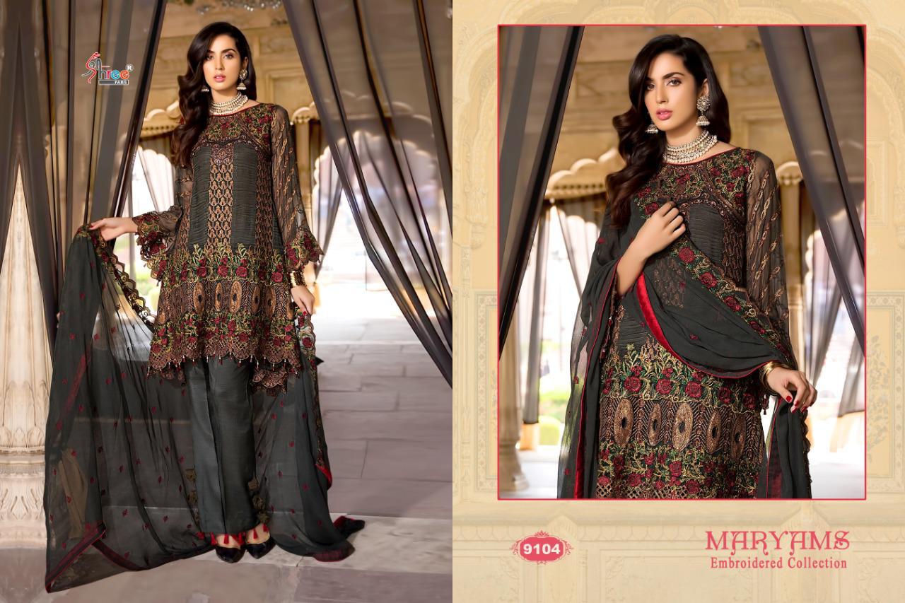 Shree Fabs Maryams Embroidered Collection 9104