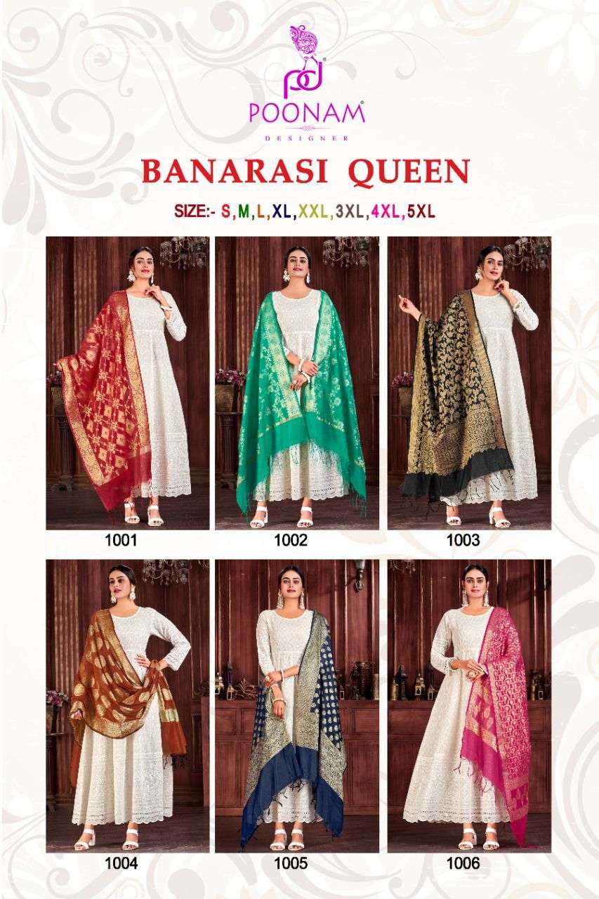Poonam Designer Banarasi Queen 1001-1006