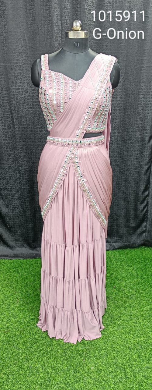 Bollywood Designer Ready To Wear Saree 1015911-G