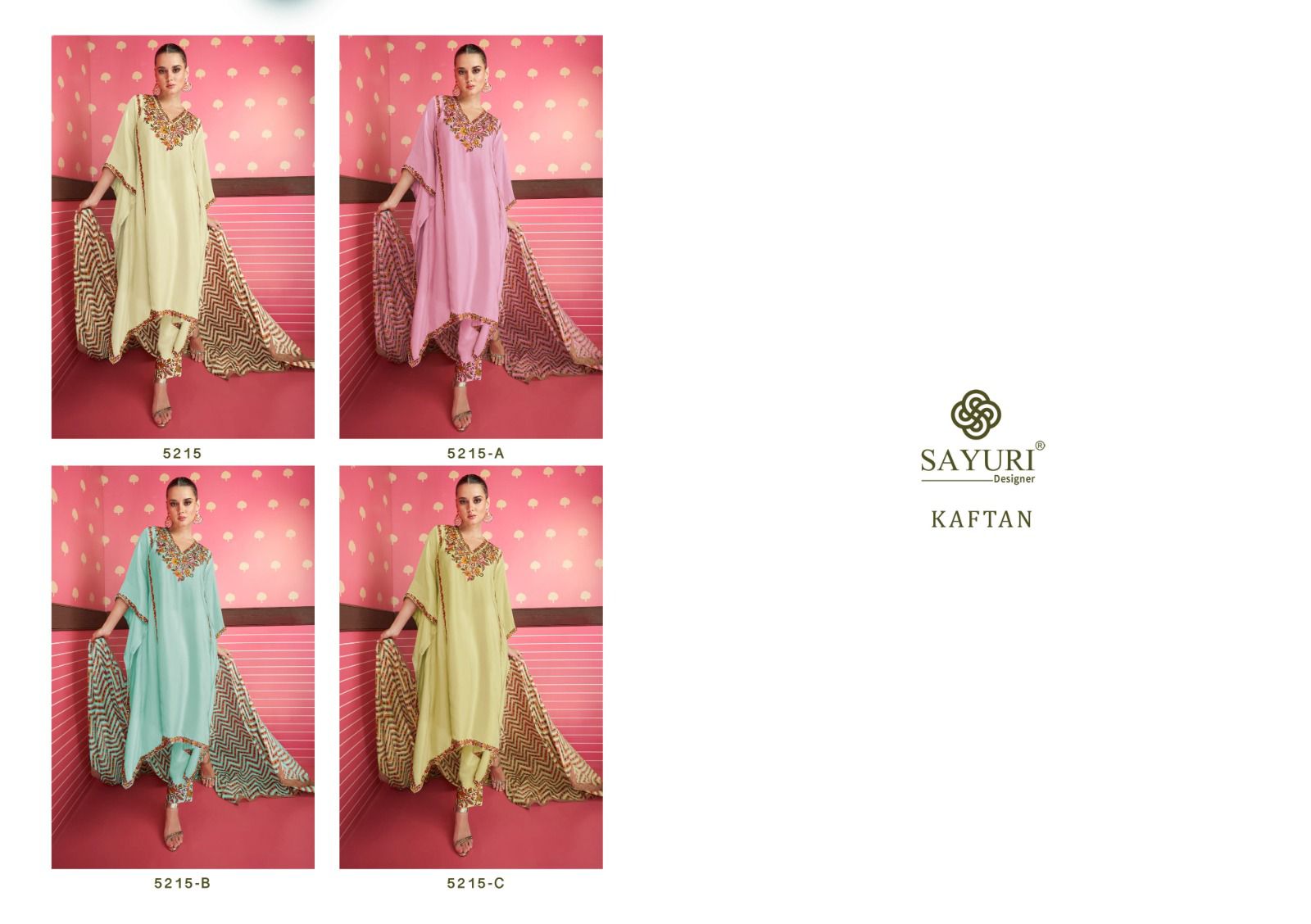 Sayuri Designer Kaftan 5215 Colors 