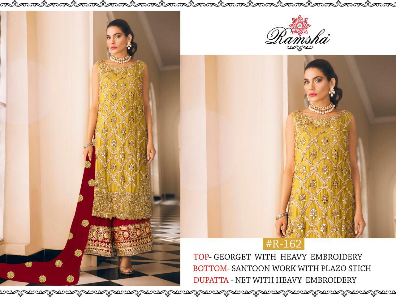 Ramsha Designer Pakistani Style Suit 162