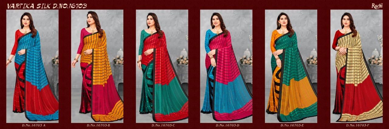 Ruchi Saree Vartika Silk 16703 Colors 