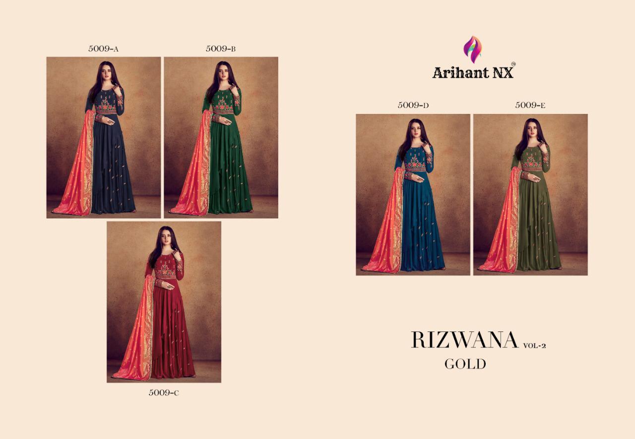 Arihant NX Rizwana Gold 5009 Colors