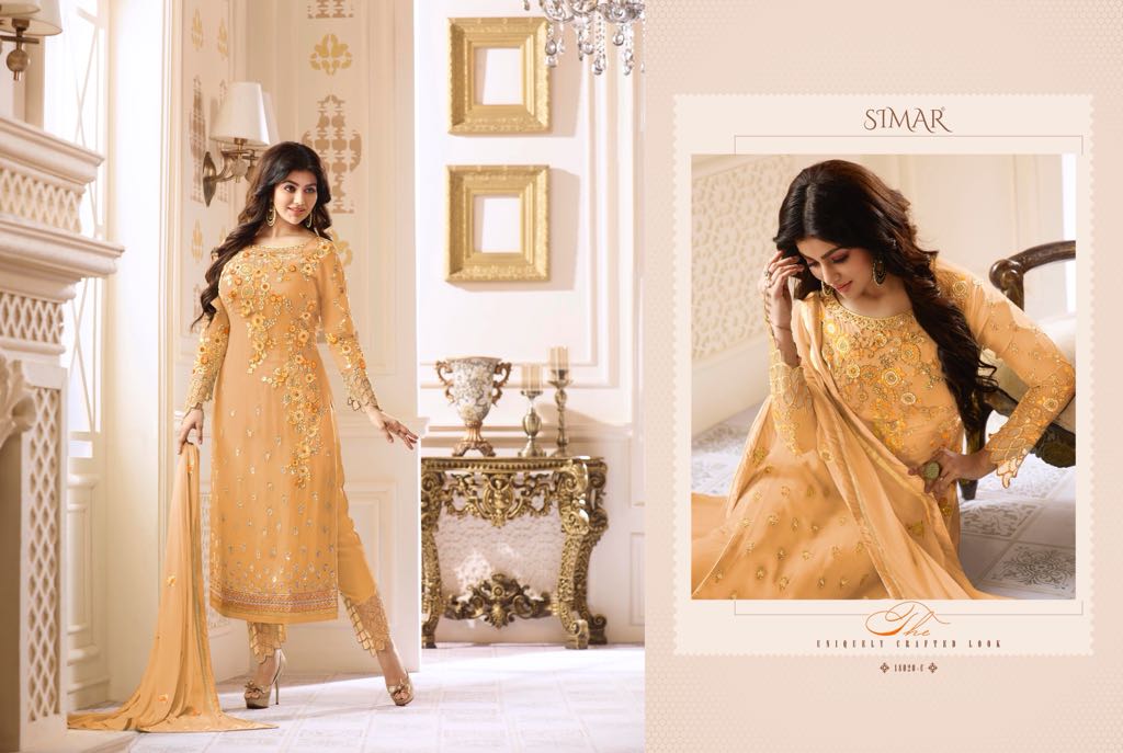 Simar Heenaz Suits By GLOSSY 18020 Color New Designs 