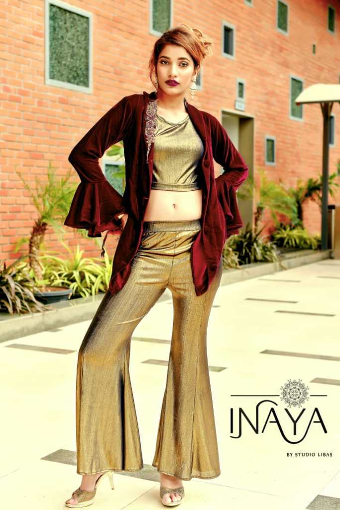 Inaya By Studio Libas Luxury Pret Collection Vol-11 Maroon