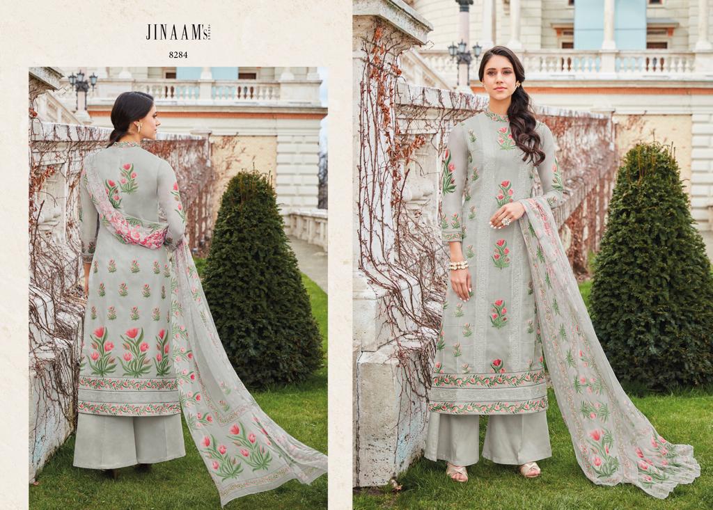 Jinaam Dress Mughal Motifs 8284