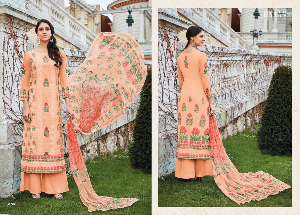 Jinaam Dress Mughal Motifs 8286