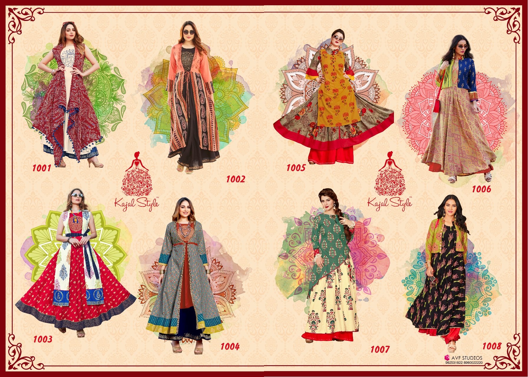 Kajal Style Fashion Lakme 1001-1008