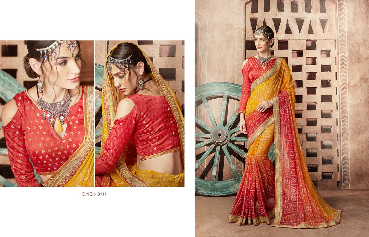 Kessi Fabrics Bandhej 8111
