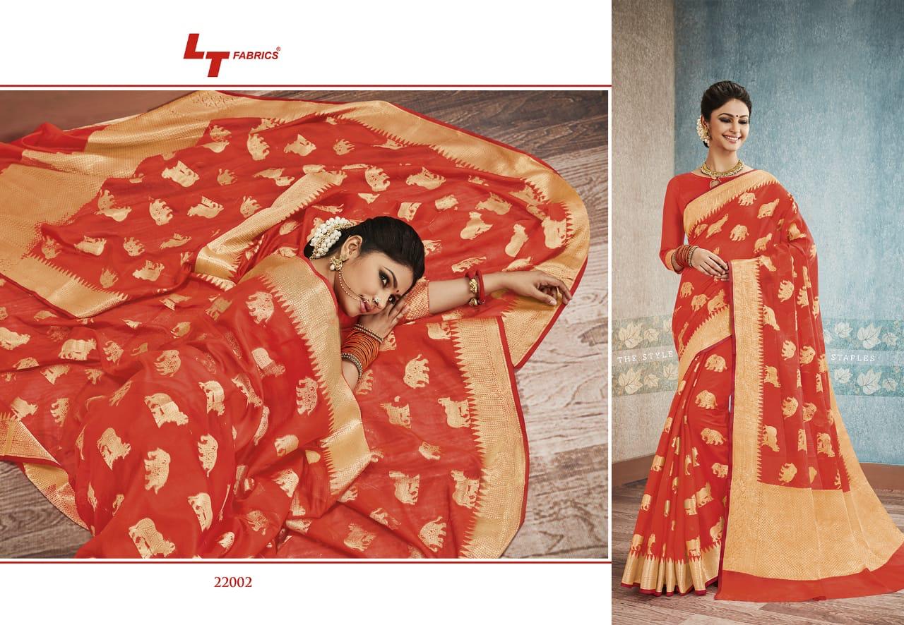 LT Fabrics Banarasi Silk 22002