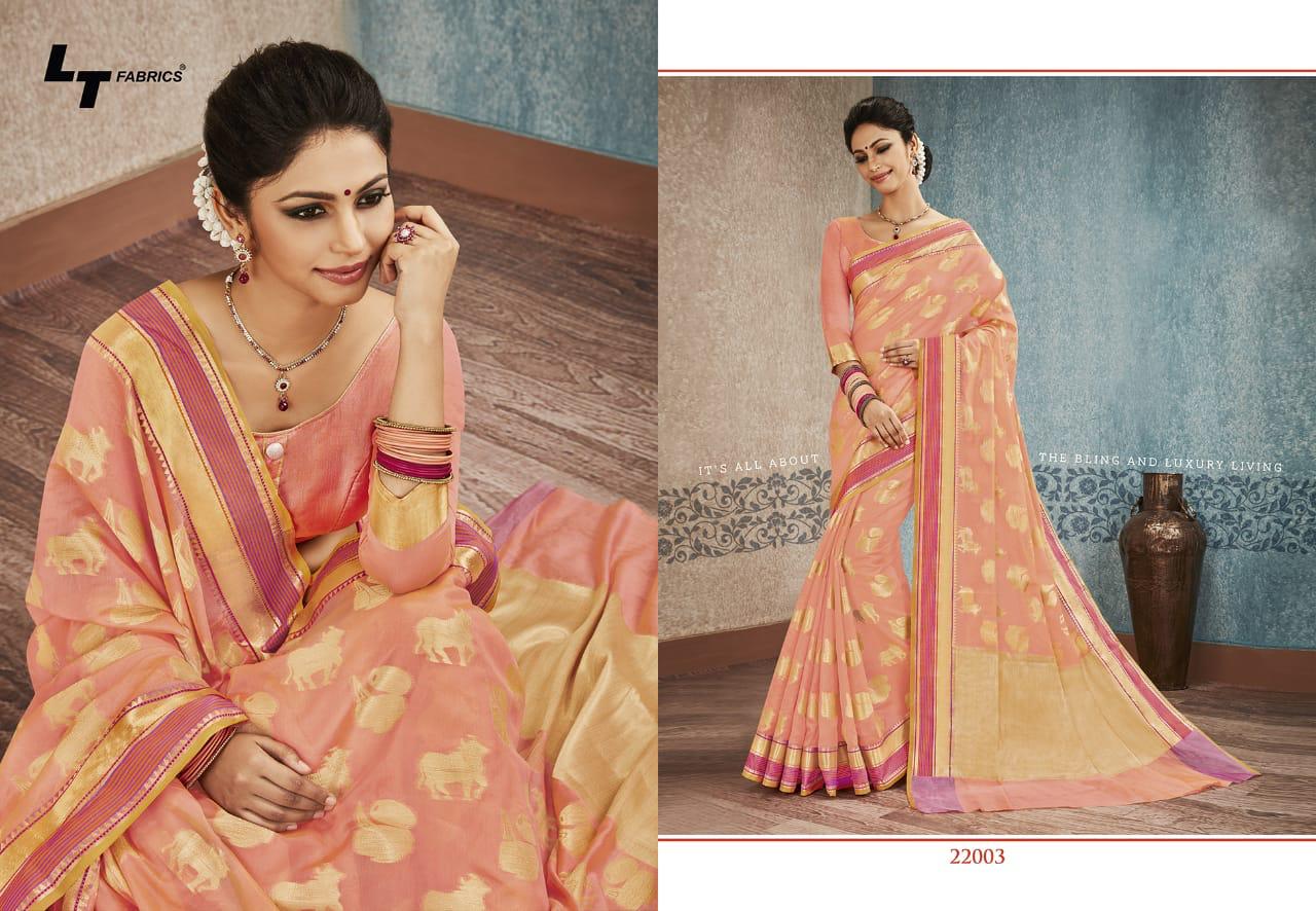 LT Fabrics Banarasi Silk 22003