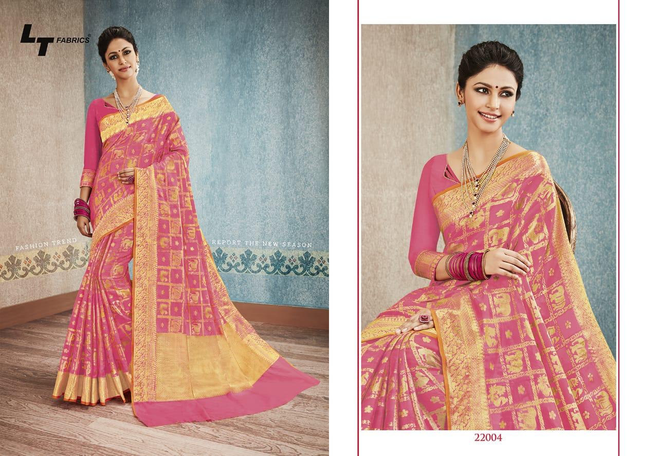 LT Fabrics Banarasi Silk 22004