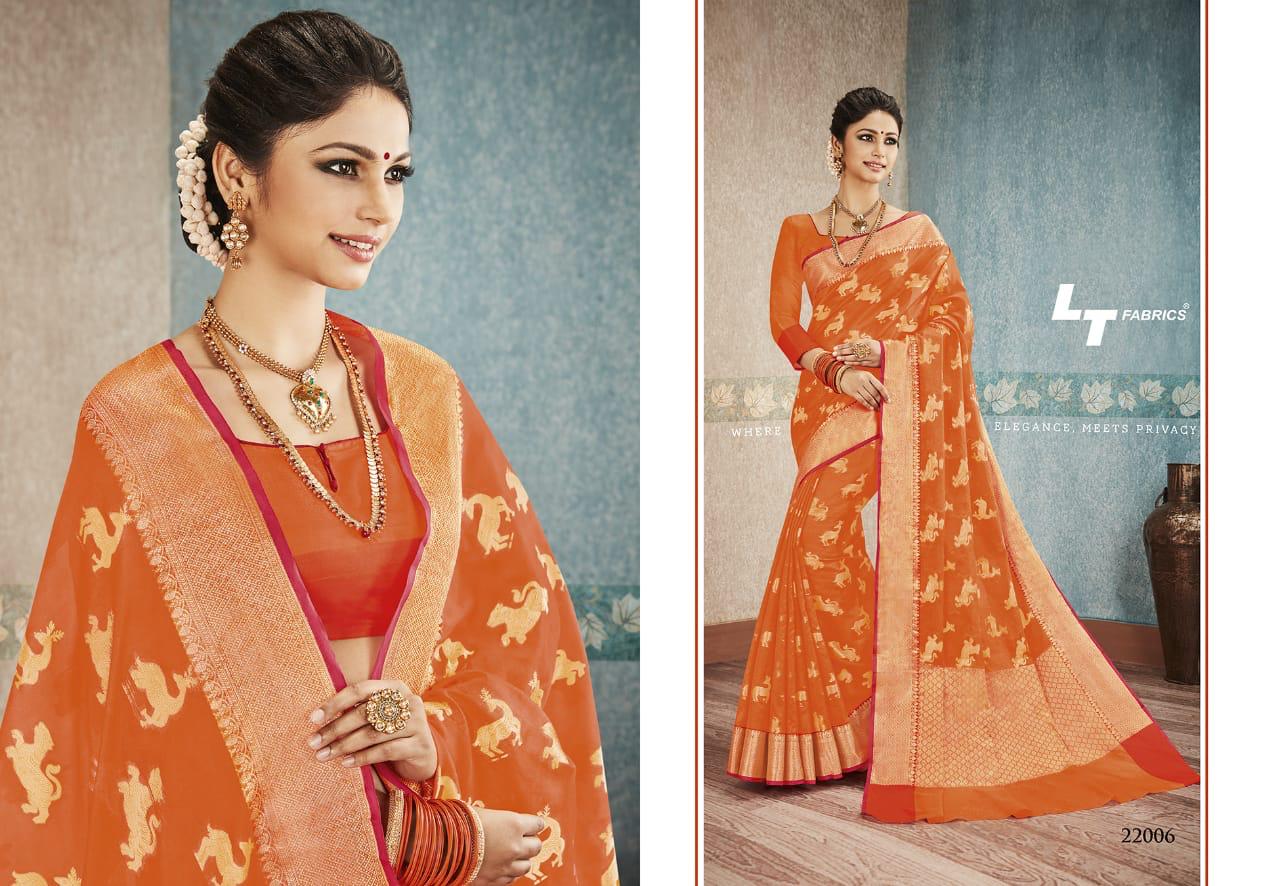 LT Fabrics Banarasi Silk 22006
