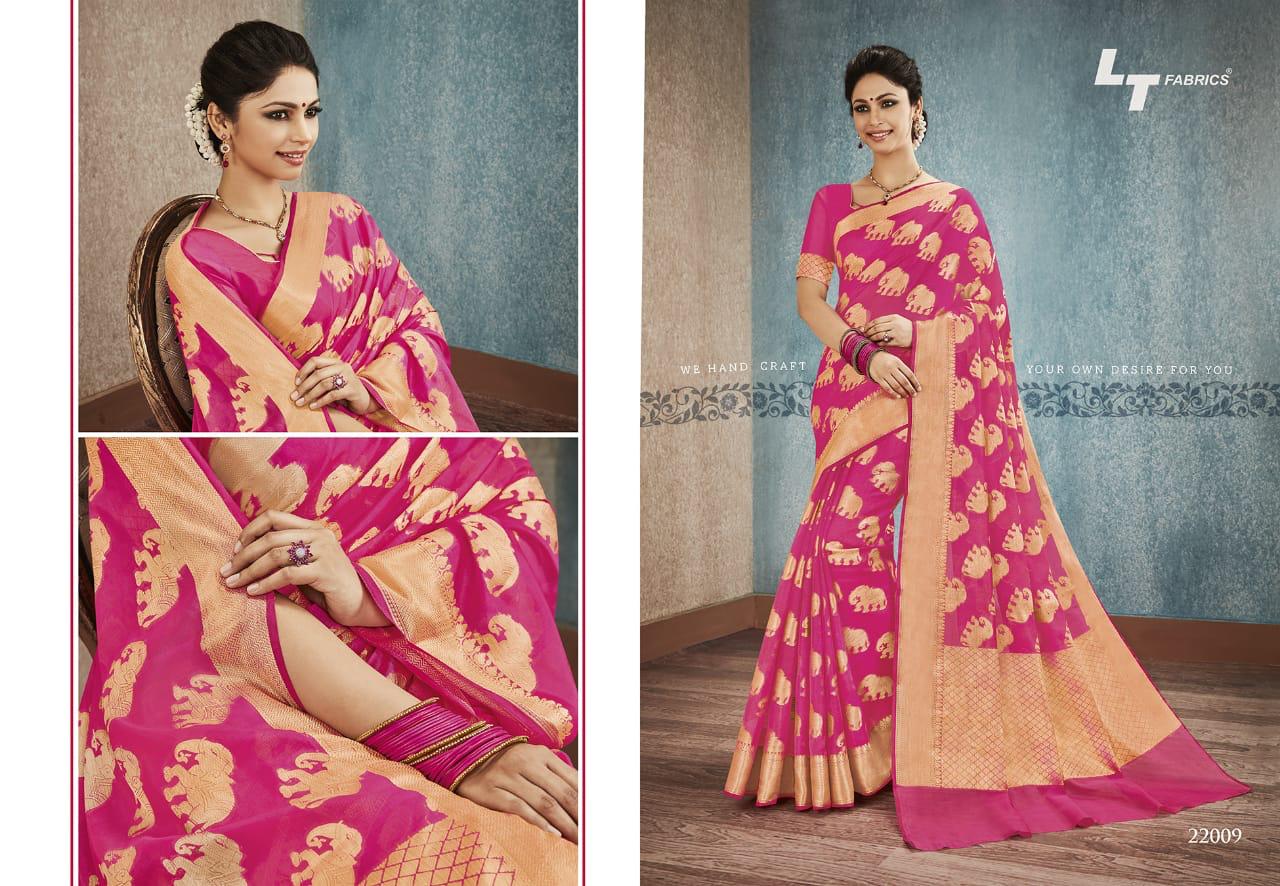 LT Fabrics Banarasi Silk 22009