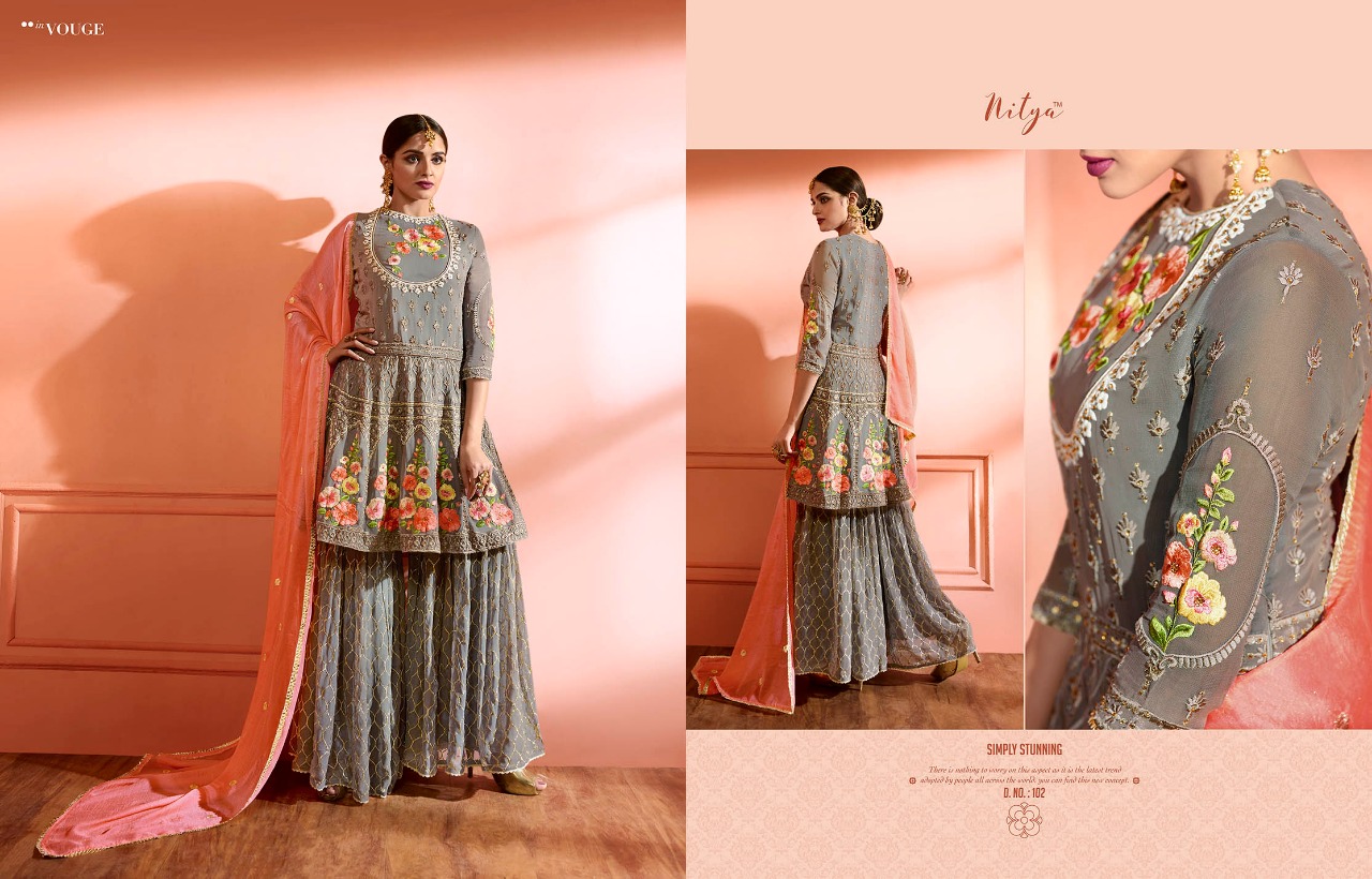 LT Fabrics Nitya Sharara Special Edition 102