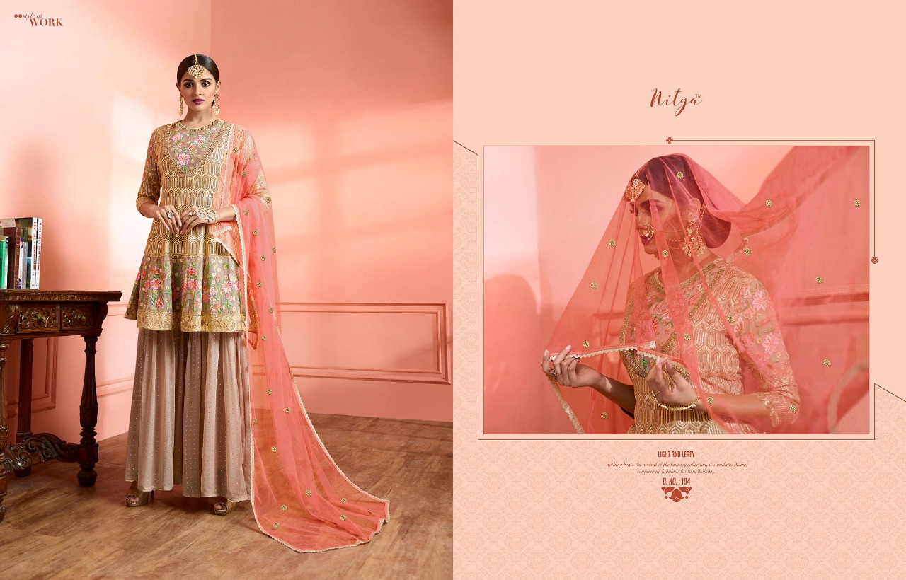 LT Fabrics Nitya Sharara Special Edition 104