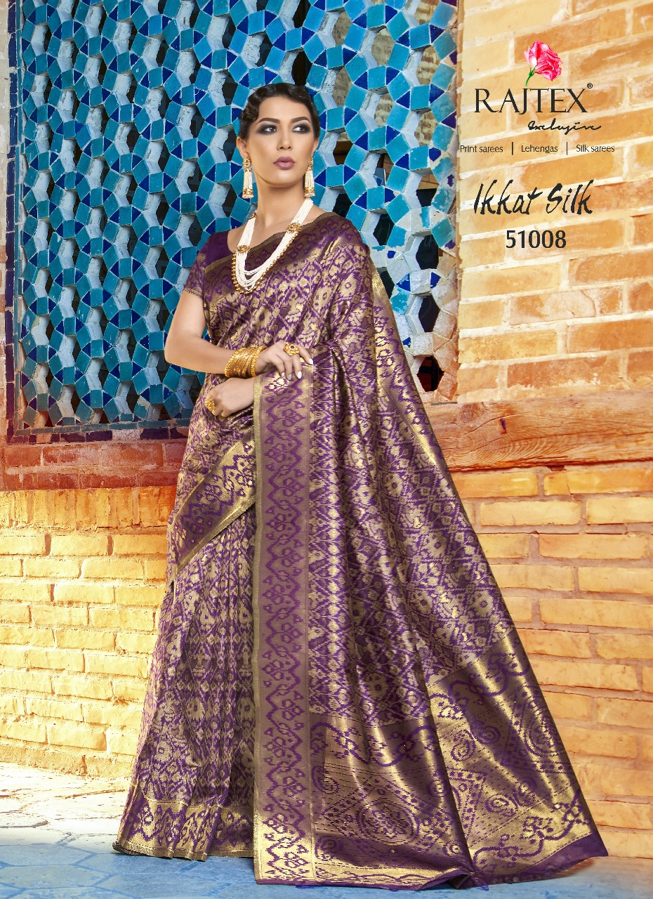 Rajtex Saree Ikkat Silk 51008
