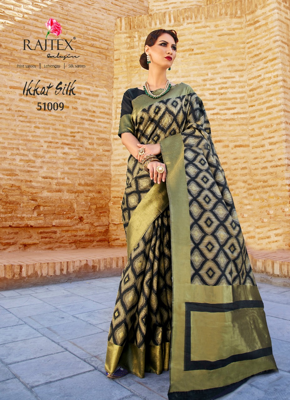 Rajtex Saree Ikkat Silk 51009