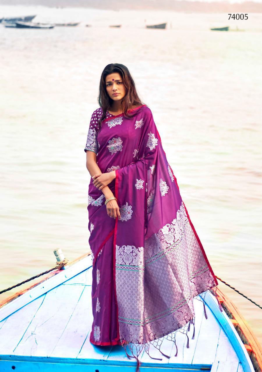 Rajtex Saree Kanthrishi Silk 74005