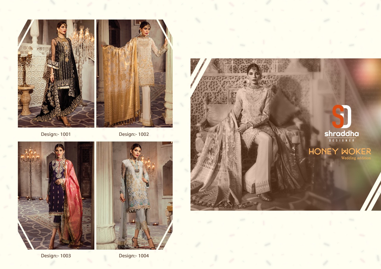 Shraddha Designer Honey Wokar Wedding Addiction 1001-1004
