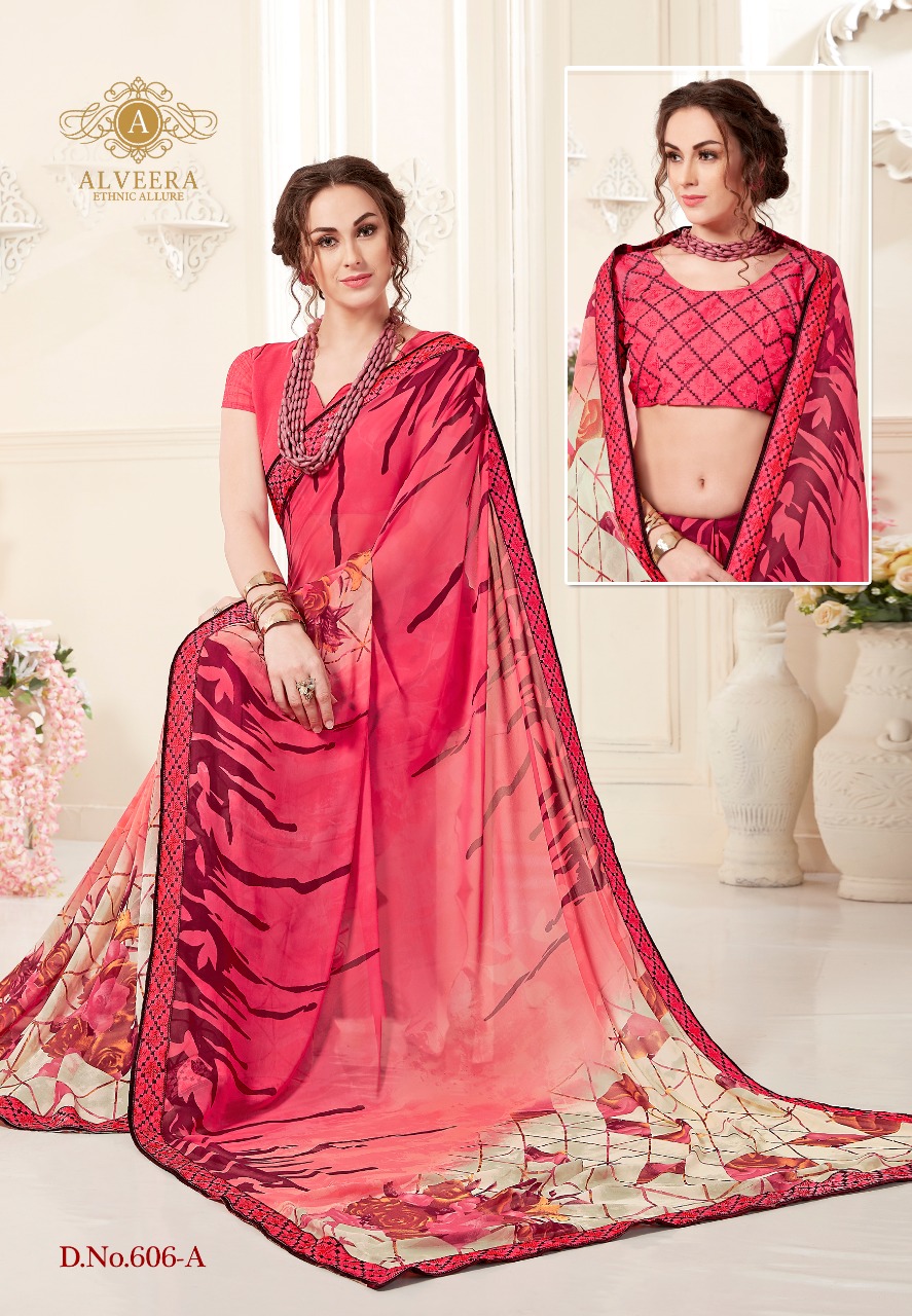 Antra Alveera Vol-6 Fancy Chiffon Printed Wholesale Rates Sarees Collection  From Surat