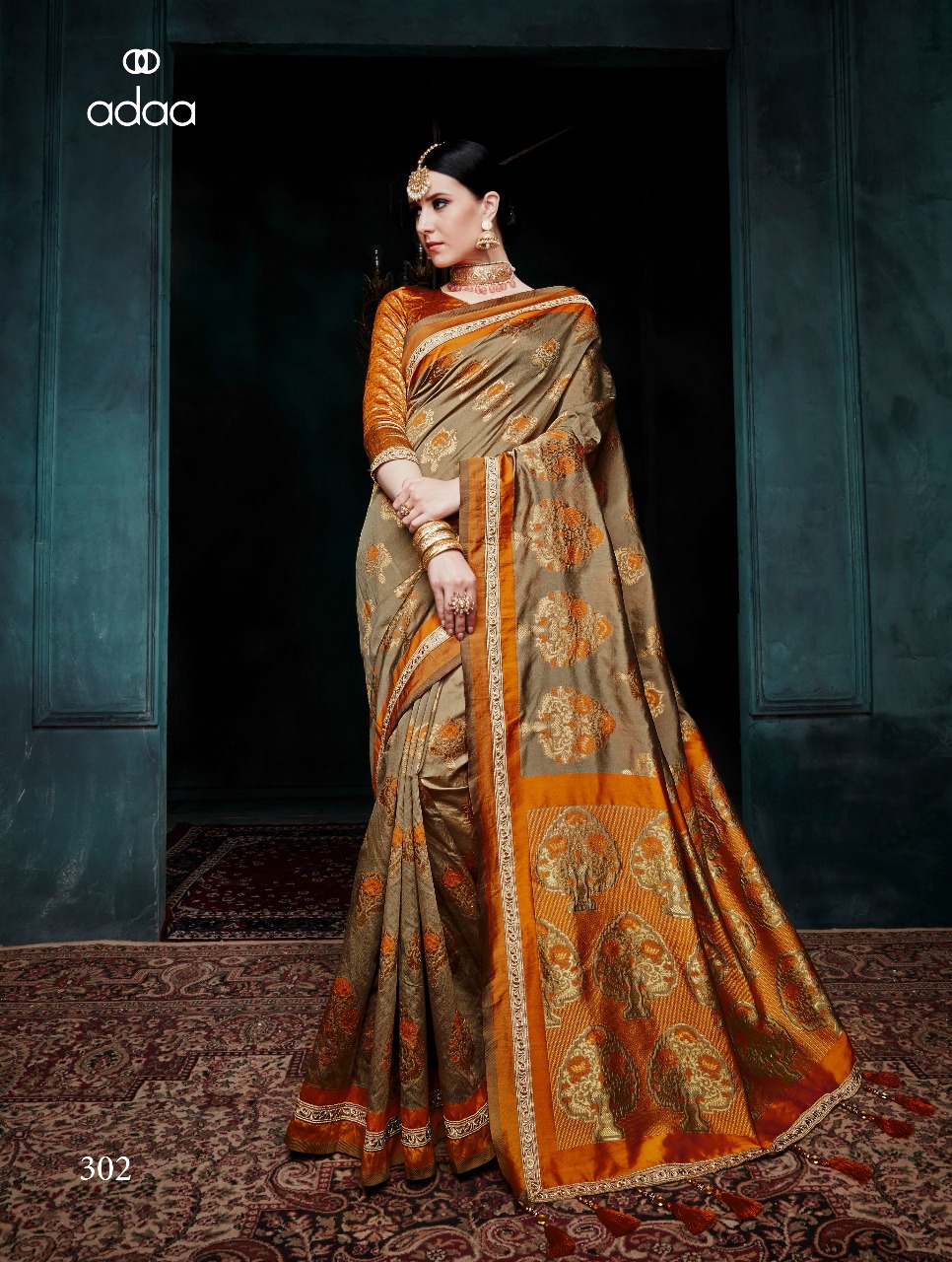 Adaa Designer Banarasi Silk Saree 302