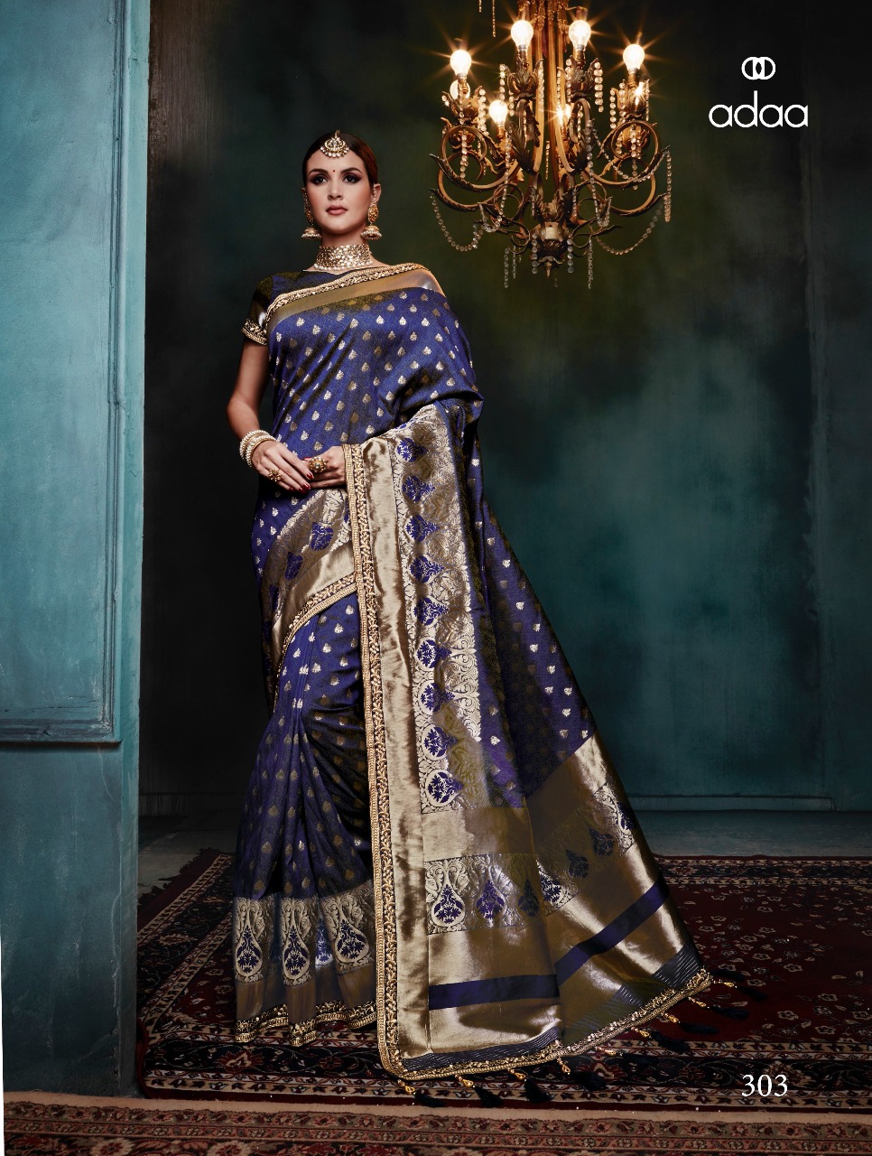 Adaa Designer Banarasi Silk Saree 303