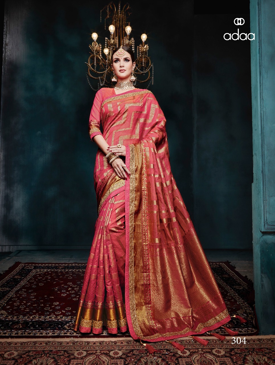 Adaa Designer Banarasi Silk Saree 304