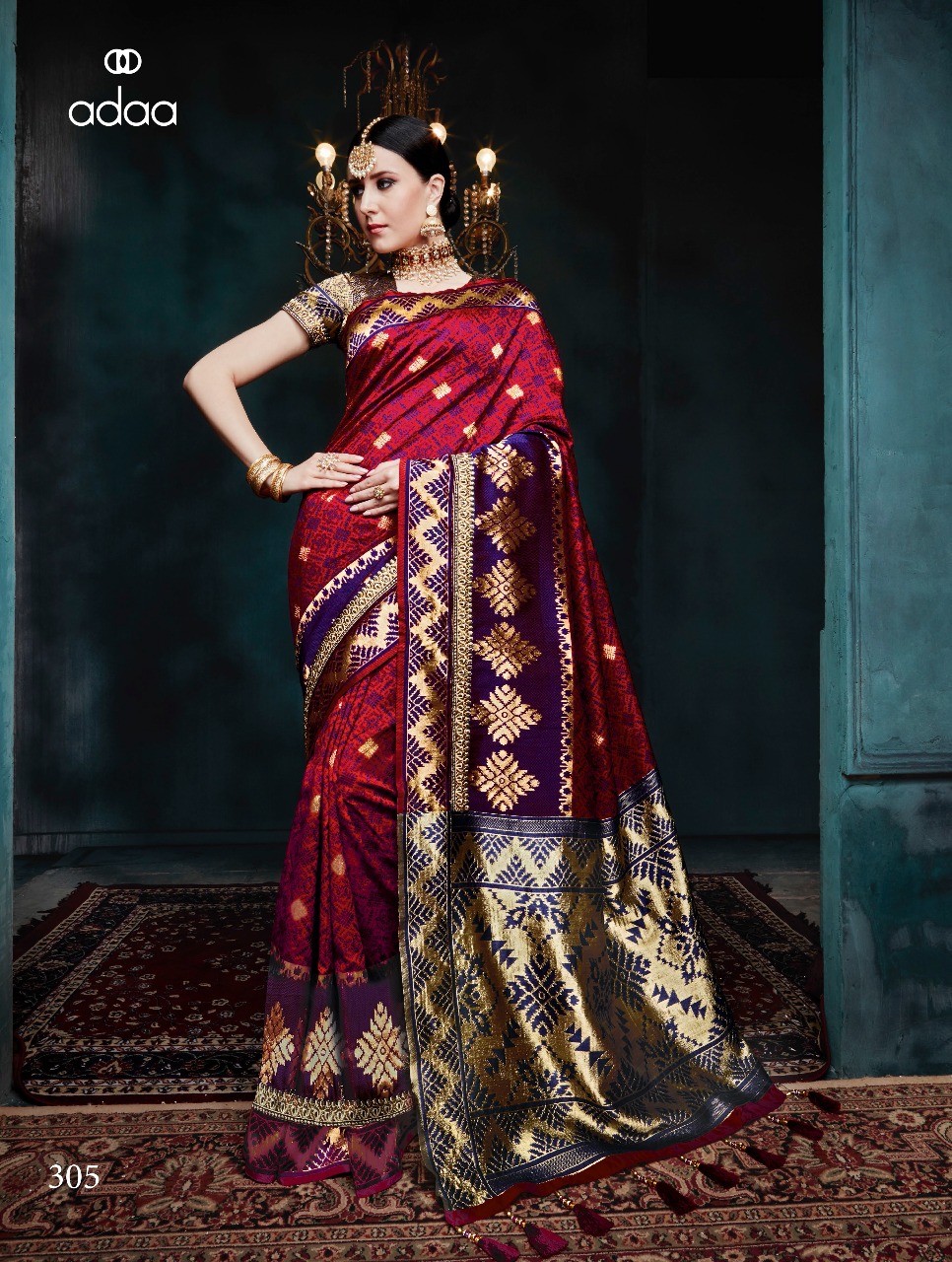 Adaa Designer Banarasi Silk Saree 305