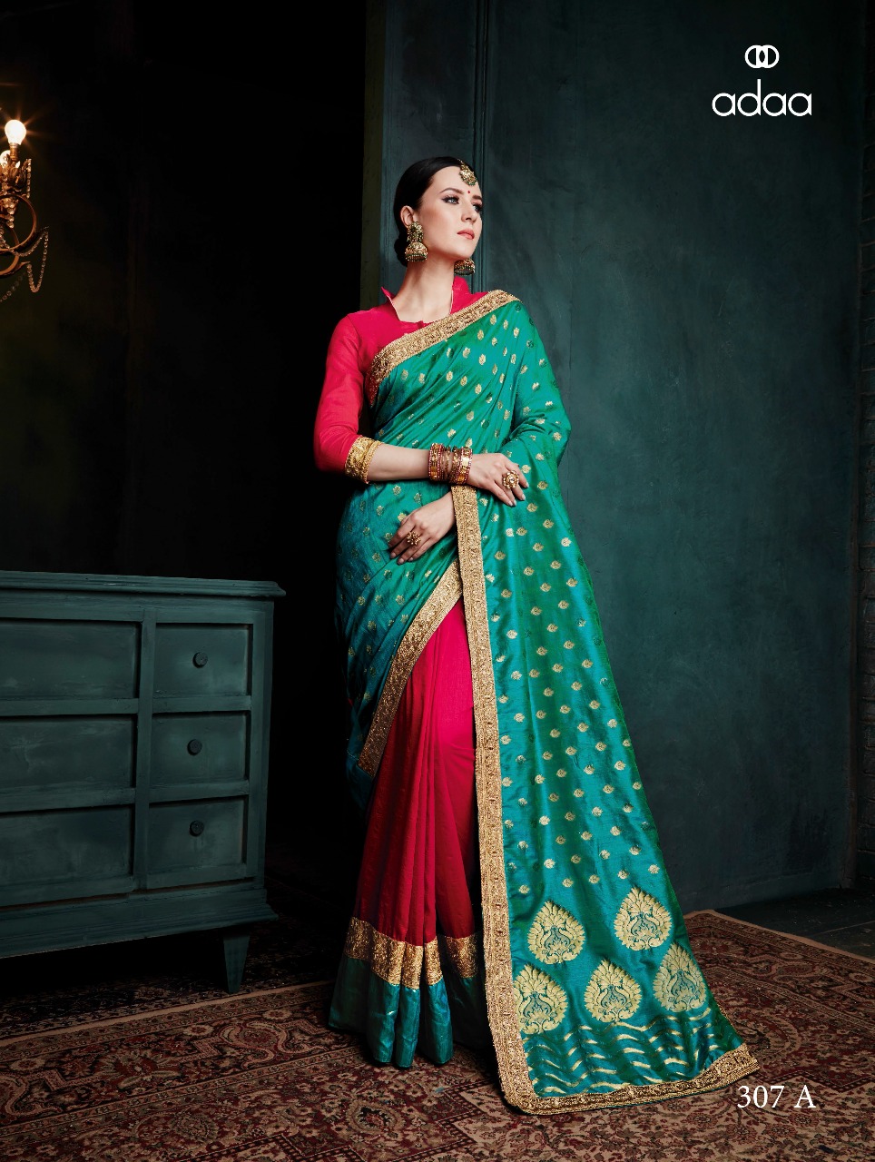 Adaa Designer Banarasi Silk Saree 307A